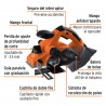 Cepillo eléctrico 3-1/4", 850W, TRUPER PRO