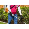 Desbrozadora a gasolina 26cc mango tipo "D", 17"corte, curva