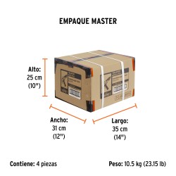 Esmeriladora angular 4-1/2", 1100W, TRUPER ERGO PRO