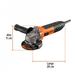 Esmeriladora angular 4-1/2", 950W, TRUPER ERGO PRO