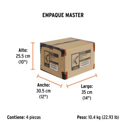 Esmeriladora angular 4-1/2", 950W, TRUPER ERGO PRO